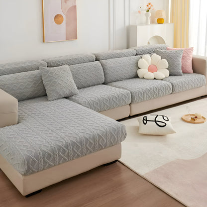 Fløjl Sofabetræk med Diamantmønster – Elegant Beskyttelse til Sofaer, Ideel til Hjem med Børn og Kæledyr 0
