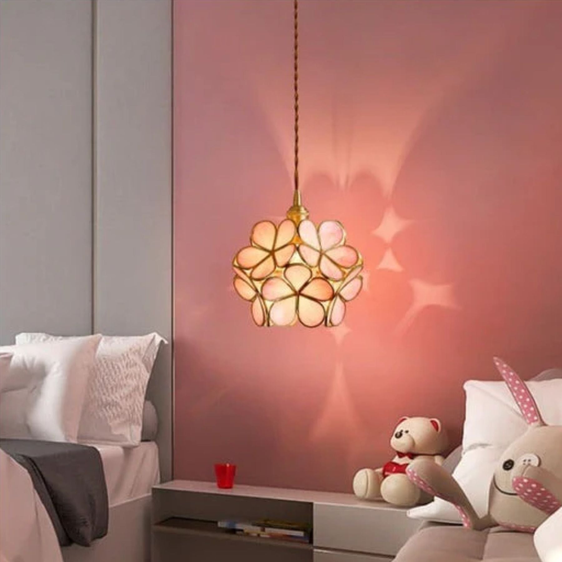 Flora Blomsterhængende Lampe – Elegant Design, Varm Atmosfære til Indendørs Brug 8