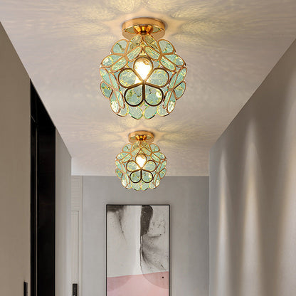 Floyem Blomsterloftslampe – Kompakt Design til Soveværelse og Entre med Atmosfærisk Belysning Loftslampe 0