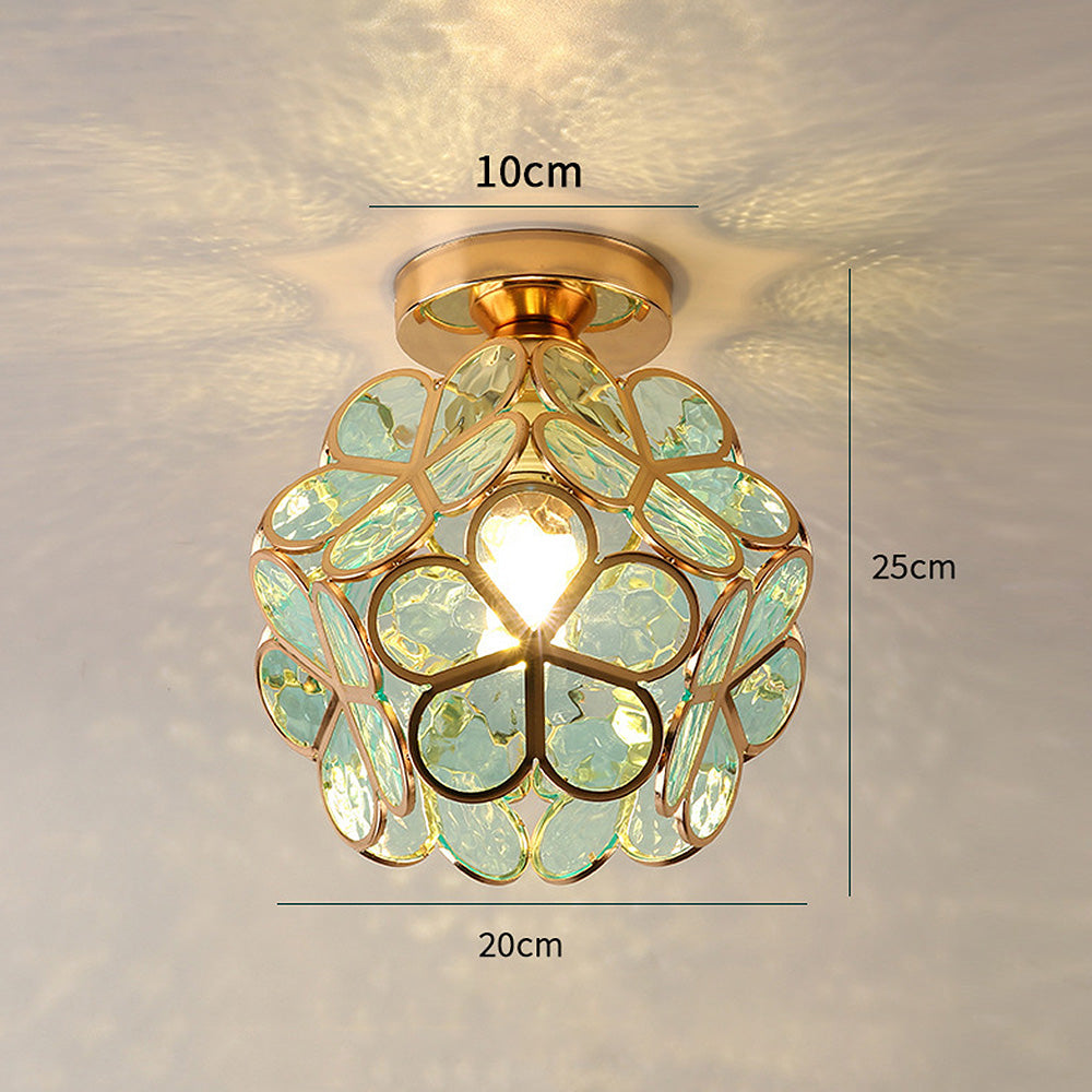 Floyem Blomsterloftslampe – Kompakt Design til Soveværelse og Entre med Atmosfærisk Belysning Loftslampe 4