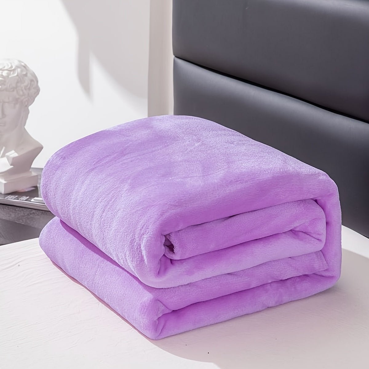 Fluffy Tæppe i Blødt Polyester – Komfortabelt og Alsidigt Tæppe til Sofa og Seng, Perfekt til Alle Sæsoner 16