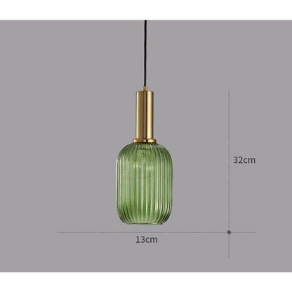 Funky Retro Pendel Lampe – Farvet Glas Design til Indbydende Atmosfære [pendellampe] 4