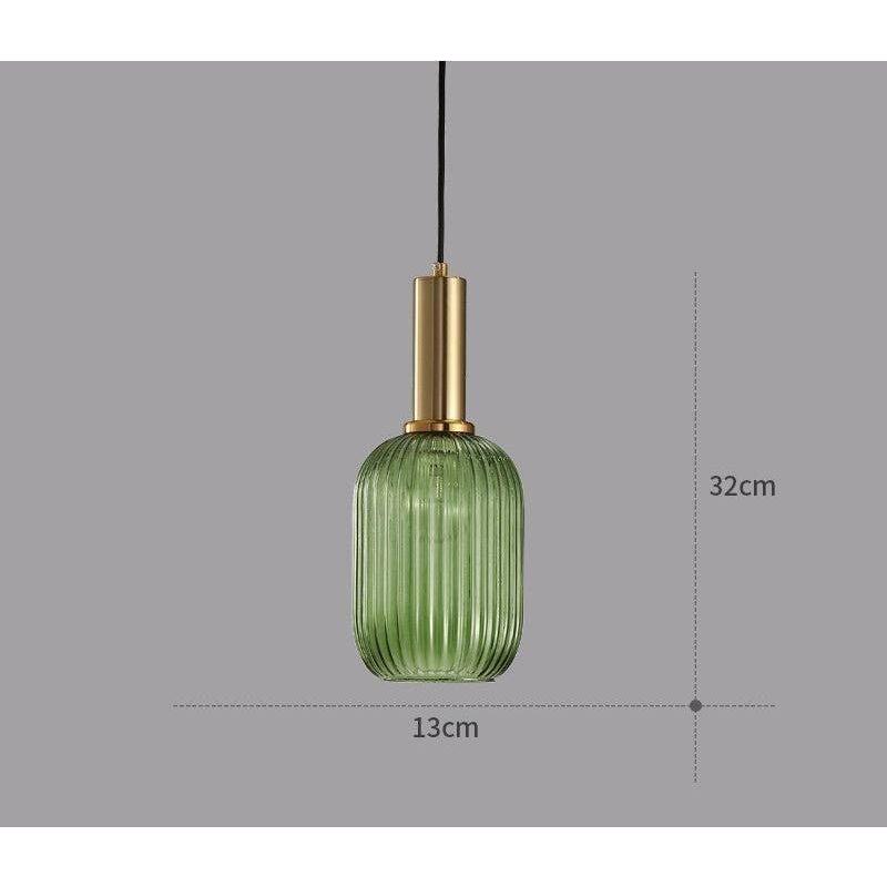 Funky Retro Pendel Lampe – Farvet Glas Design til Indbydende Atmosfære [pendellampe] 4