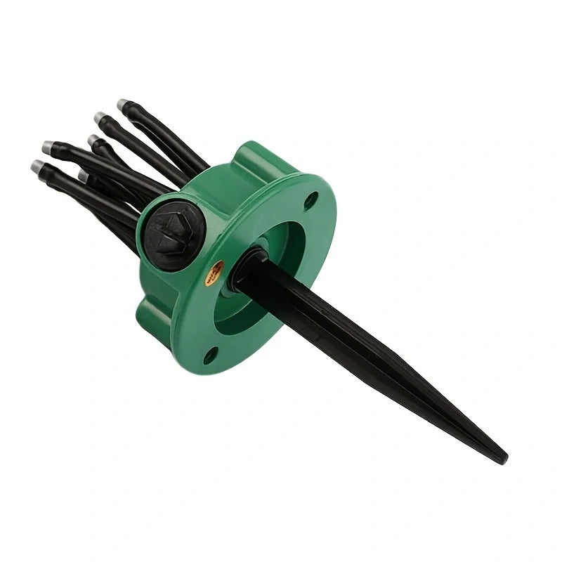 G-Style Justerbar Sprinkler – Effektiv 360° Vanding til Græsplæner og Haver 5