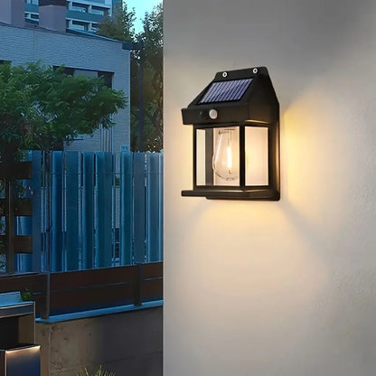 LED-væglampe med 120° bevægelsesdetektor til haven