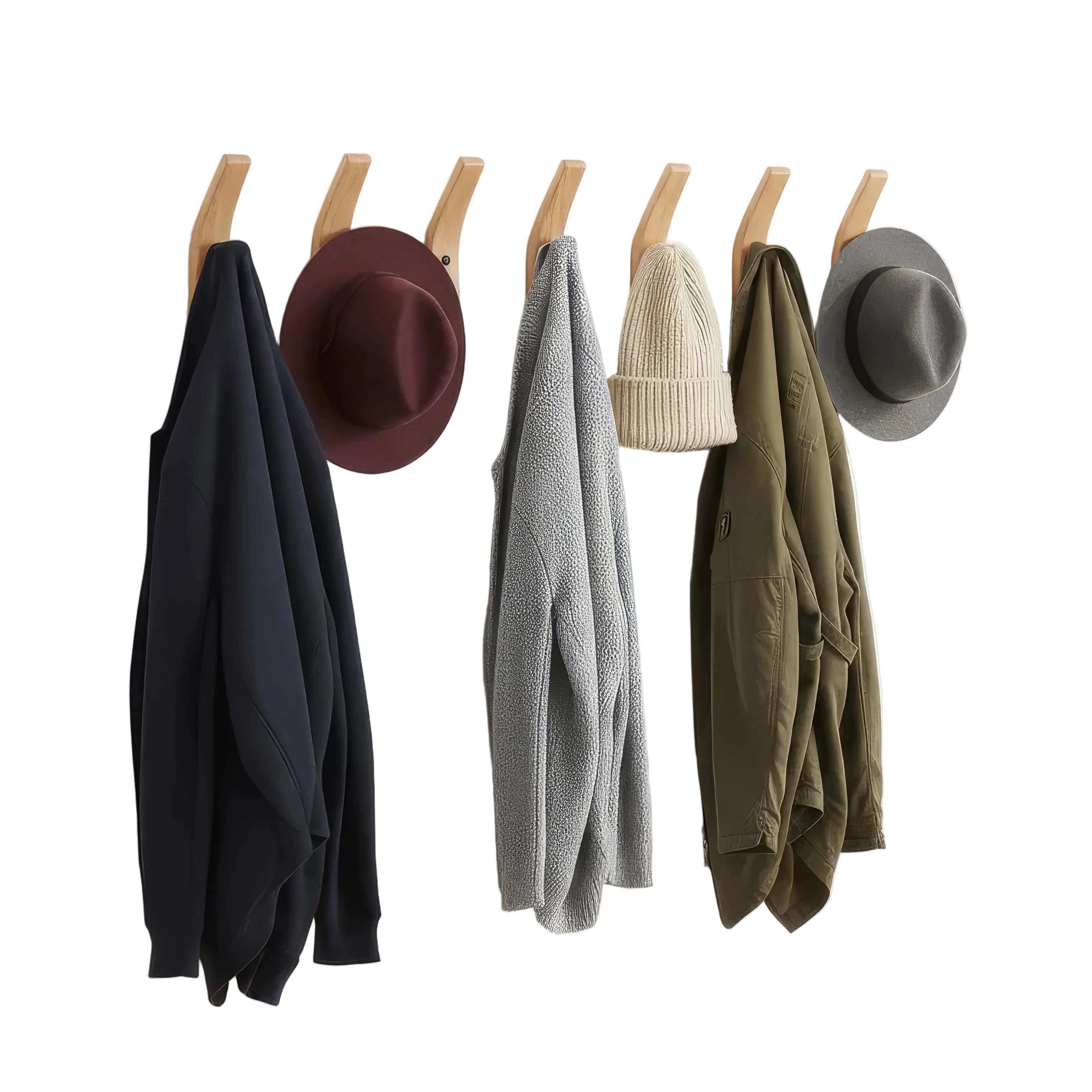 Håndlavet Vægkrog i FSC-Træ – Stilfuld Opbevaring til Smykker og Frakker | Bæredygtig og Praktisk Løsning 0