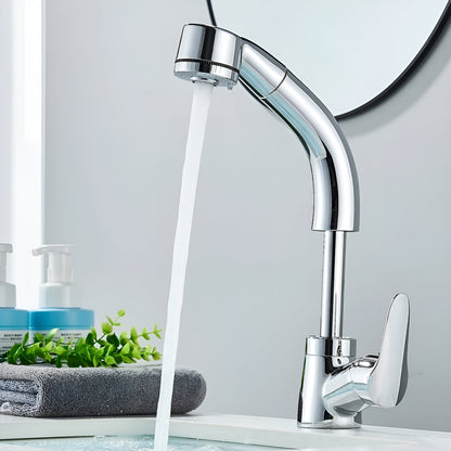 Håndvaskarmatur i Messing – Udtrækkelig Design til Badeværelse og Gæstetoilet | Elegance og Funktionalitet 6