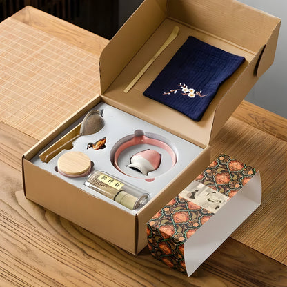 Keramisk Matcha Sæt – Traditionelt Japansk Te-Sæt til Perfekt Forberedelse og Elegance i Dit Hjem 3