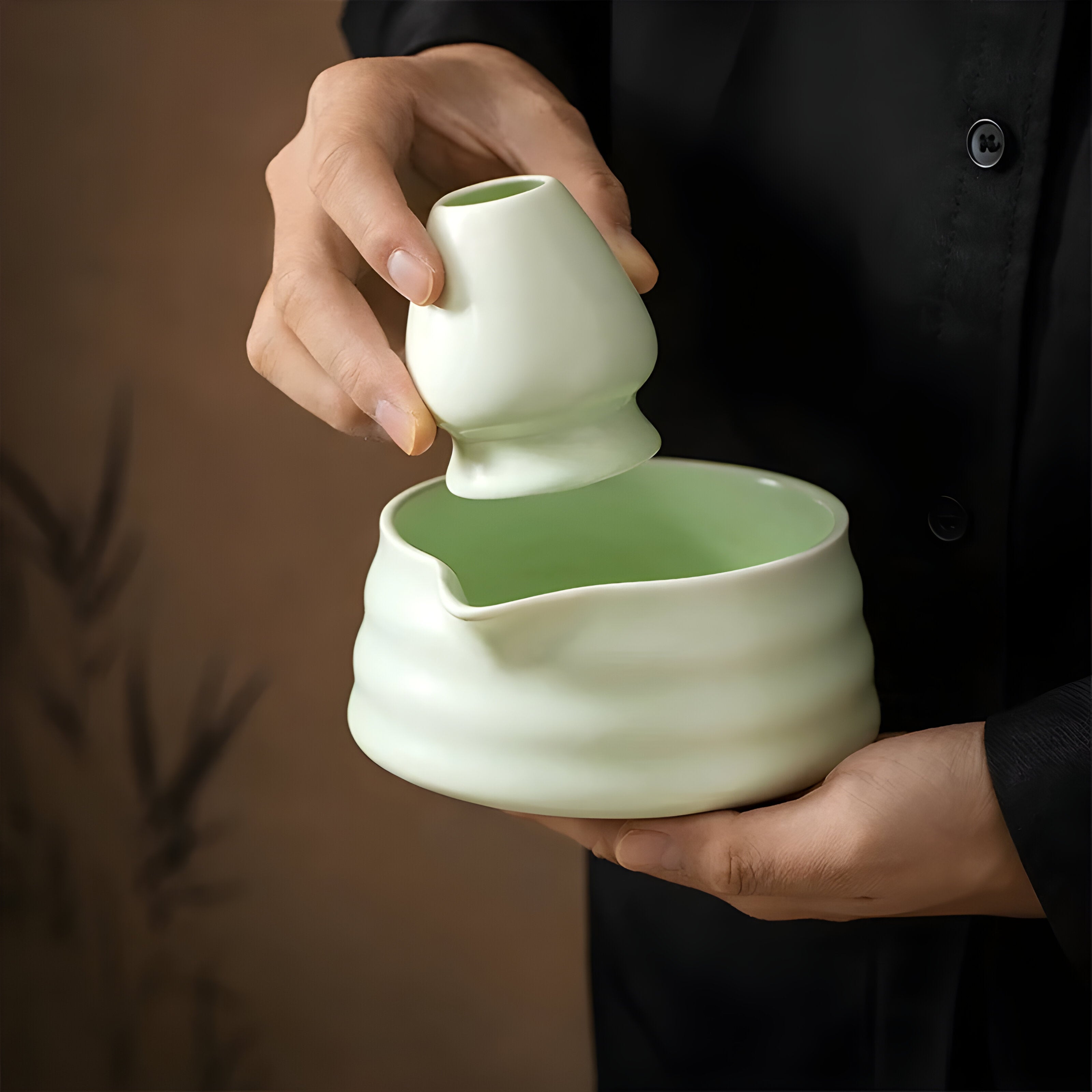 Keramisk Matcha Sæt – Traditionelt Japansk Tesæt til Mindful Nydelse og Autentisk Te-Ceremoni 2
