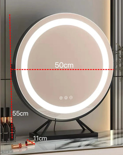 LED Makeup Spejl Med Lys – Justerbar Belysning og 15x Forstørrelse til Præcis Makeup Applikation 11