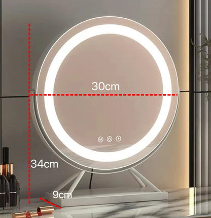 LED Makeup Spejl Med Lys – Justerbar Belysning og 15x Forstørrelse til Præcis Makeup Applikation 12