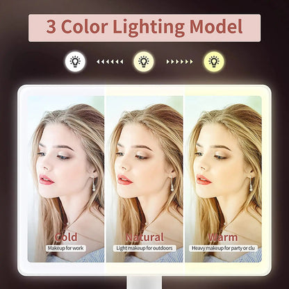 LED Makeup Spejl Med Lys – Justerbar Belysning og 15x Forstørrelse til Præcis Makeup Applikation 3