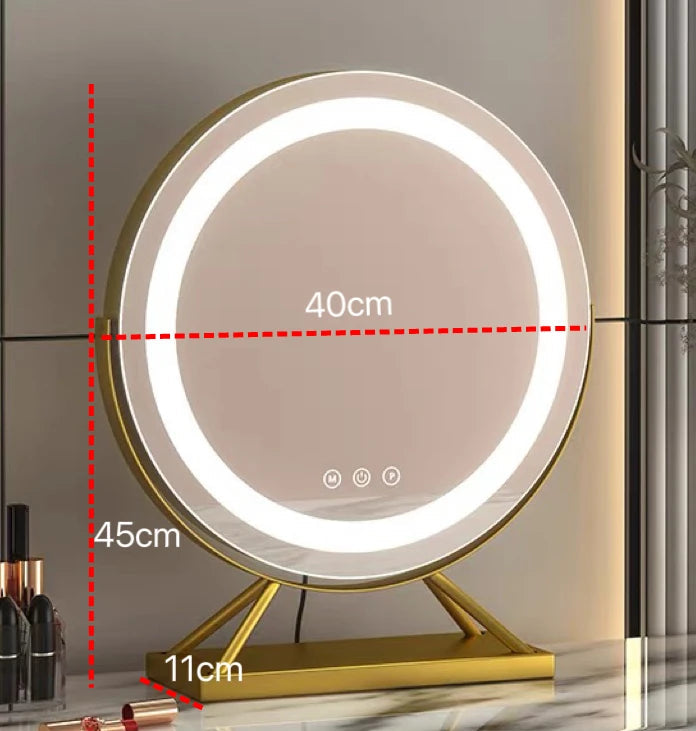 LED Makeup Spejl Med Lys – Justerbar Belysning og 15x Forstørrelse til Præcis Makeup Applikation 7