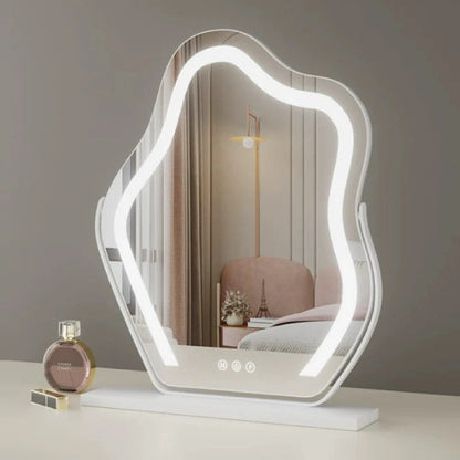 LED Sminkespejl – Dæmpbart Lys med 3 Indstillinger og 360° Rotation til Perfekt Makeup 2