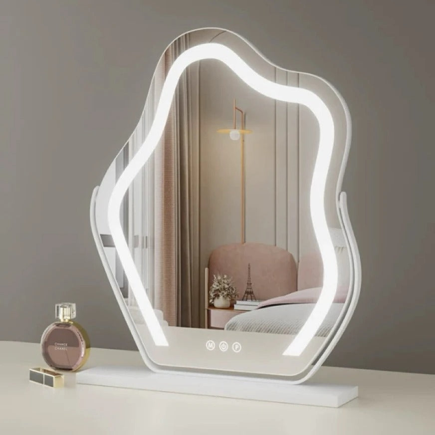 LED Sminkespejl – Dæmpbart Lys med 3 Indstillinger og 360° Rotation til Perfekt Makeup 2