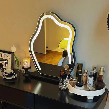 LED Sminkespejl – Dæmpbart Lys med 3 Indstillinger og 360° Rotation til Perfekt Makeup 3