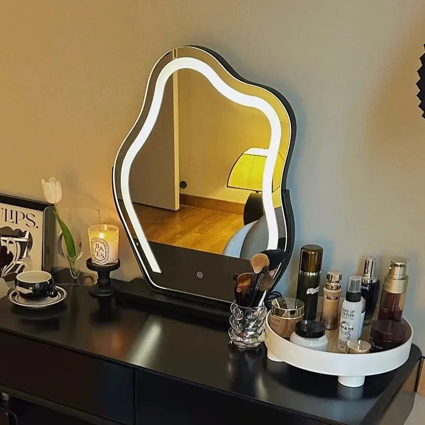 LED Sminkespejl – Dæmpbart Lys med 3 Indstillinger og 360° Rotation til Perfekt Makeup 3