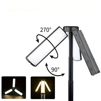 LED campinglygte – genopladelig og foldbar | 270° justerbar arm og flere lysindstillinger 5