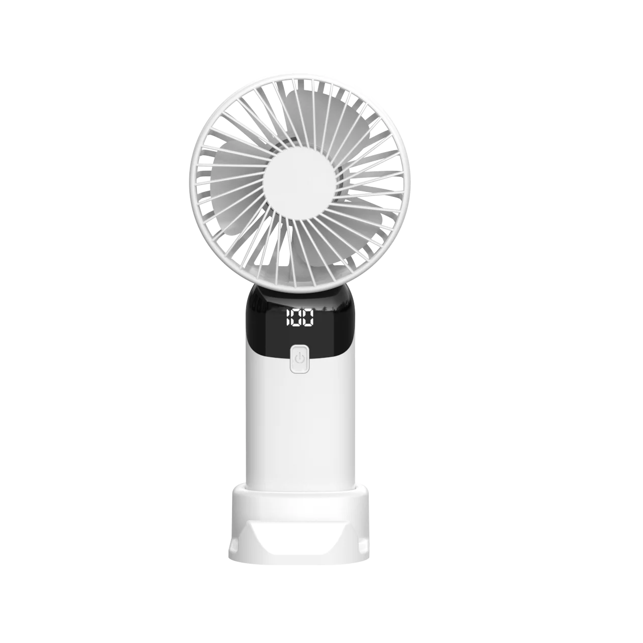 Håndventilator med USB-opladning – nærbillede af designet