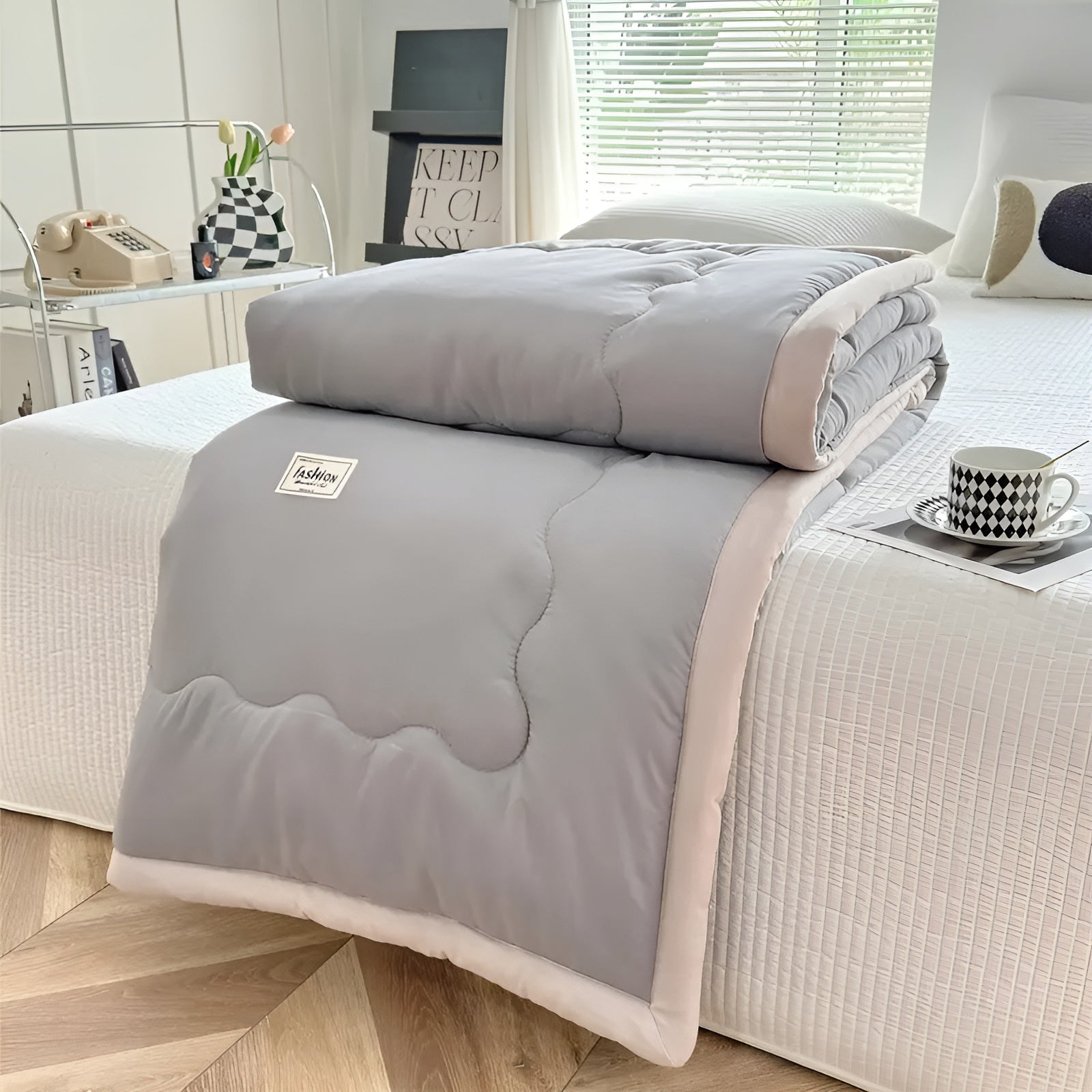 Letvægtsdyne i Polyester – Åndbar og Komfortabel til Sommerbrug | Ideel til Sofa, Seng og Rejser 0