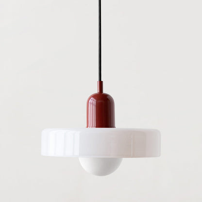Luma Retro Hængelampe – Farverig Glasdesign til Spisebordet [hængelampe] 12