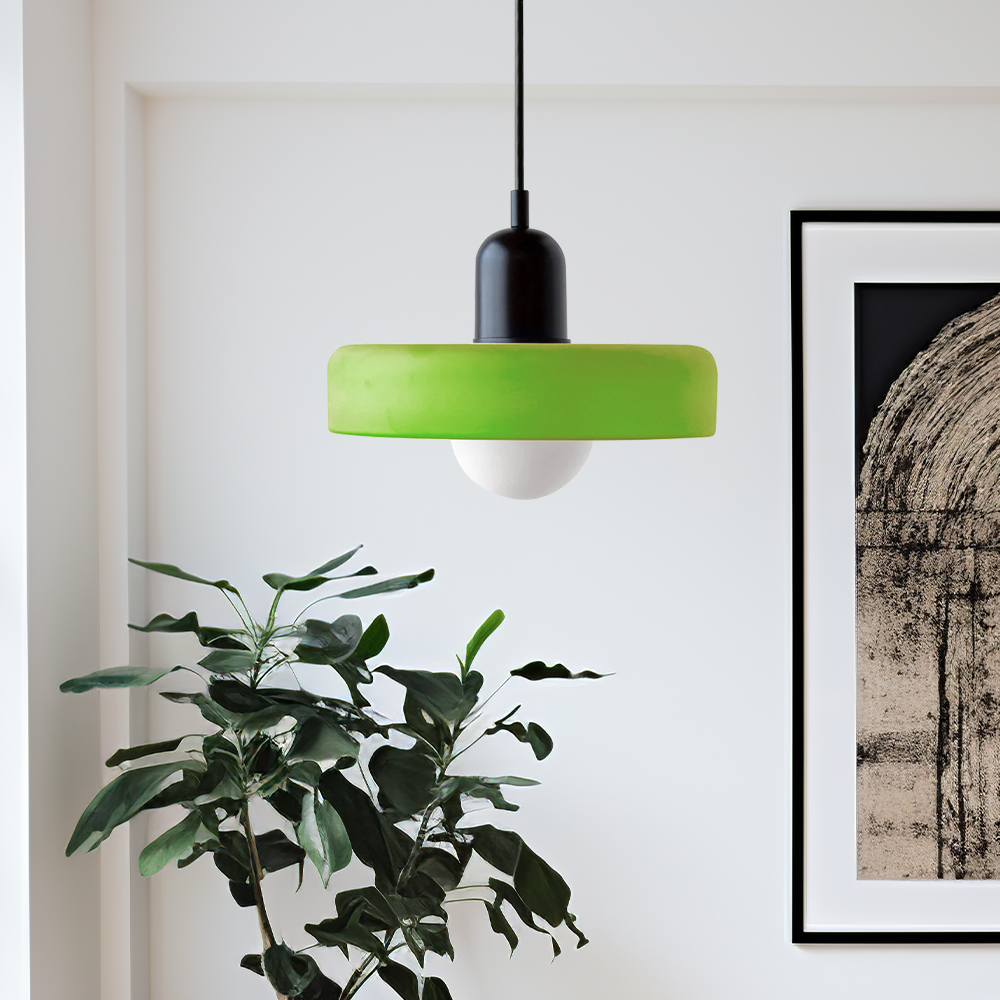 Luma Retro Hængelampe – Farverig Glasdesign til Spisebordet [hængelampe] 15