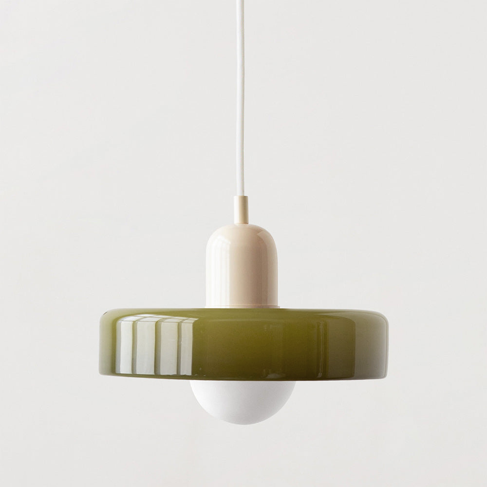 Luma Retro Hængelampe – Farverig Glasdesign til Spisebordet [hængelampe] 23