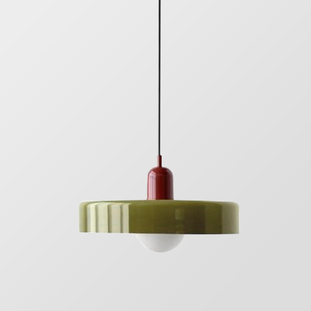 Luma Retro Hængelampe – Farverig Glasdesign til Spisebordet [hængelampe] 3