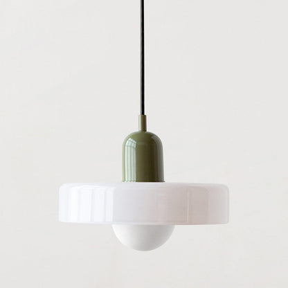 Luma Retro Hængelampe – Farverig Glasdesign til Spisebordet [hængelampe] 30