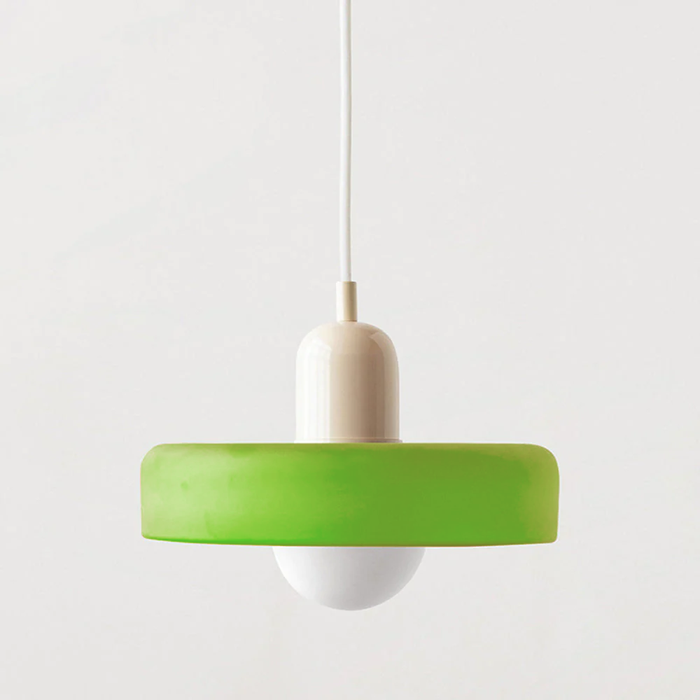 Luma Retro Hængelampe – Farverig Glasdesign til Spisebordet [hængelampe] 31