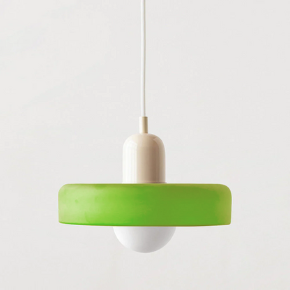 Luma Retro Hængelampe – Farverig Glasdesign til Spisebordet [hængelampe] 31