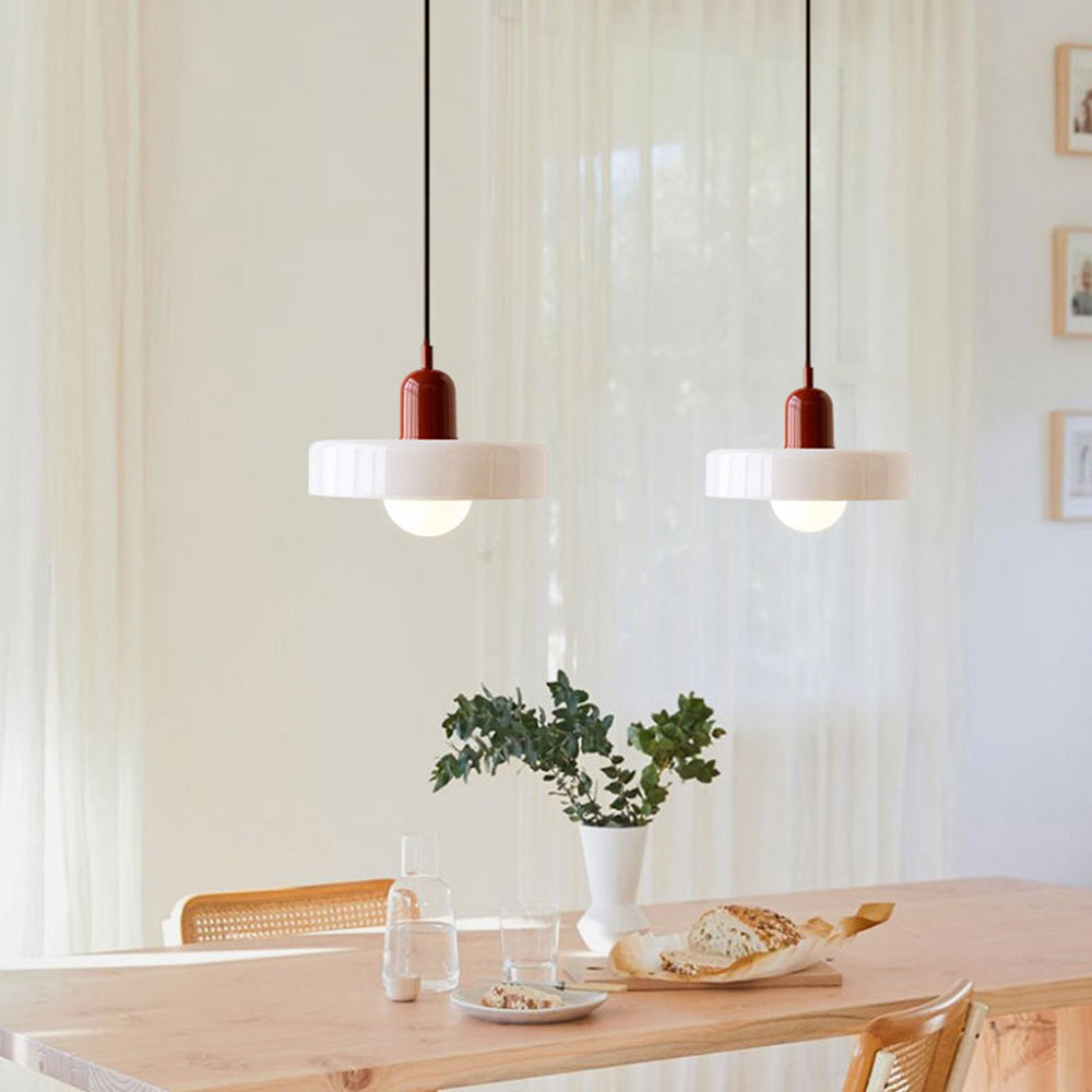 Luma Retro Hængelampe – Farverig Glasdesign til Spisebordet [hængelampe] 33