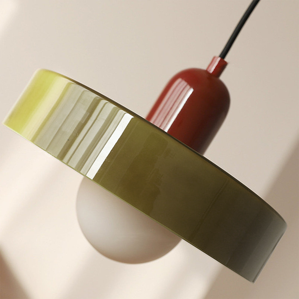 Luma Retro Hængelampe – Farverig Glasdesign til Spisebordet [hængelampe] 4