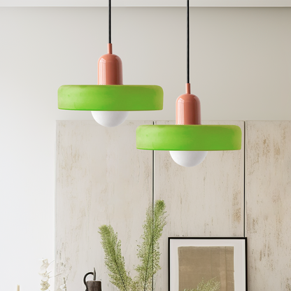 Luma Retro Hængelampe – Farverig Glasdesign til Spisebordet [hængelampe] 7