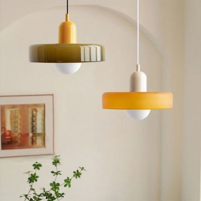 Luma Retro Hængelampe – Farverig Glasdesign til Spisebordet [hængelampe] 8