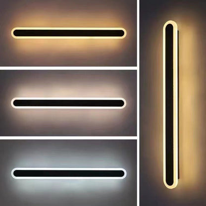 LED-væglampe monteret ved hoveddør – elegant belysning