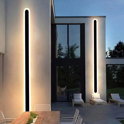 Slank udendørs LED-væglampe i moderne minimalistisk design