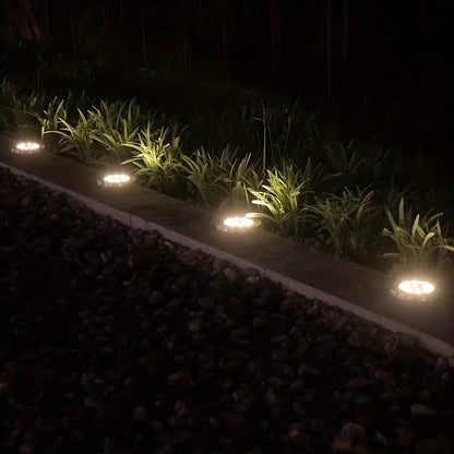 Vejrbestandig IP65 solcellelampe til udendørs brug
