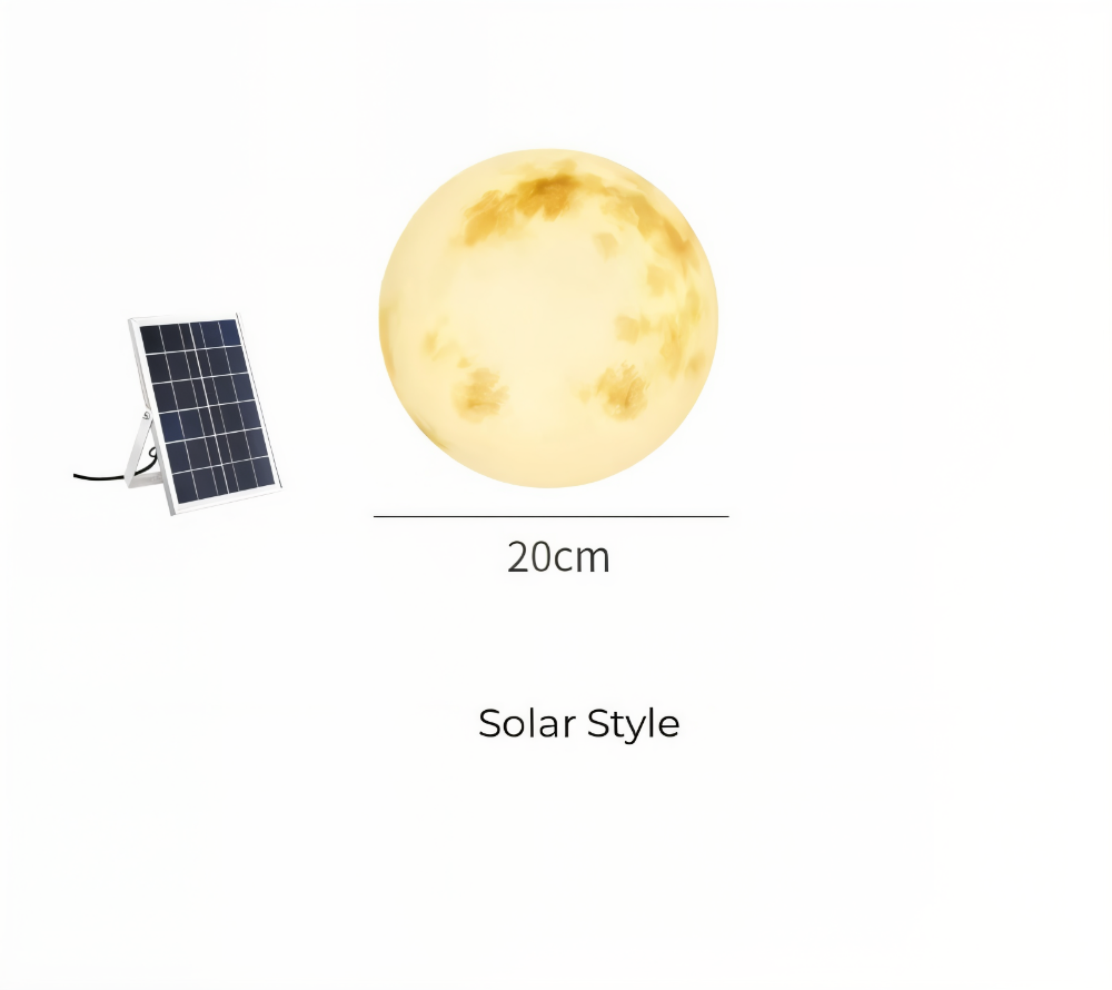 LunaSol Havenes Solcellelampe – Magisk Månedesign til Udendørs Belysning [solcellelamper til haven] 7