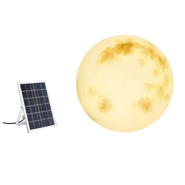LunaSol Havenes Solcellelampe – Magisk Månedesign til Udendørs Belysning [solcellelamper til haven] 8