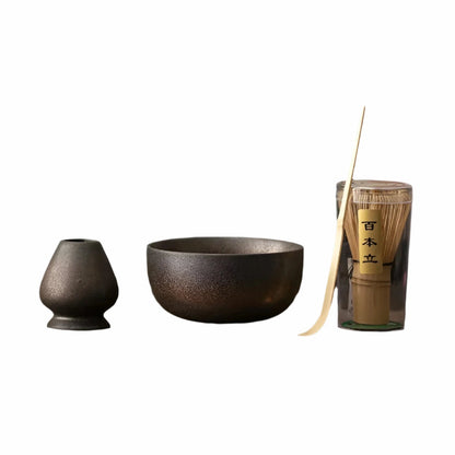 Matcha Sæt – Håndlavet Teværktøj i Bambus og Keramik til Traditionel Te-Ceremoni, Ideel til Matcha Elskere 1