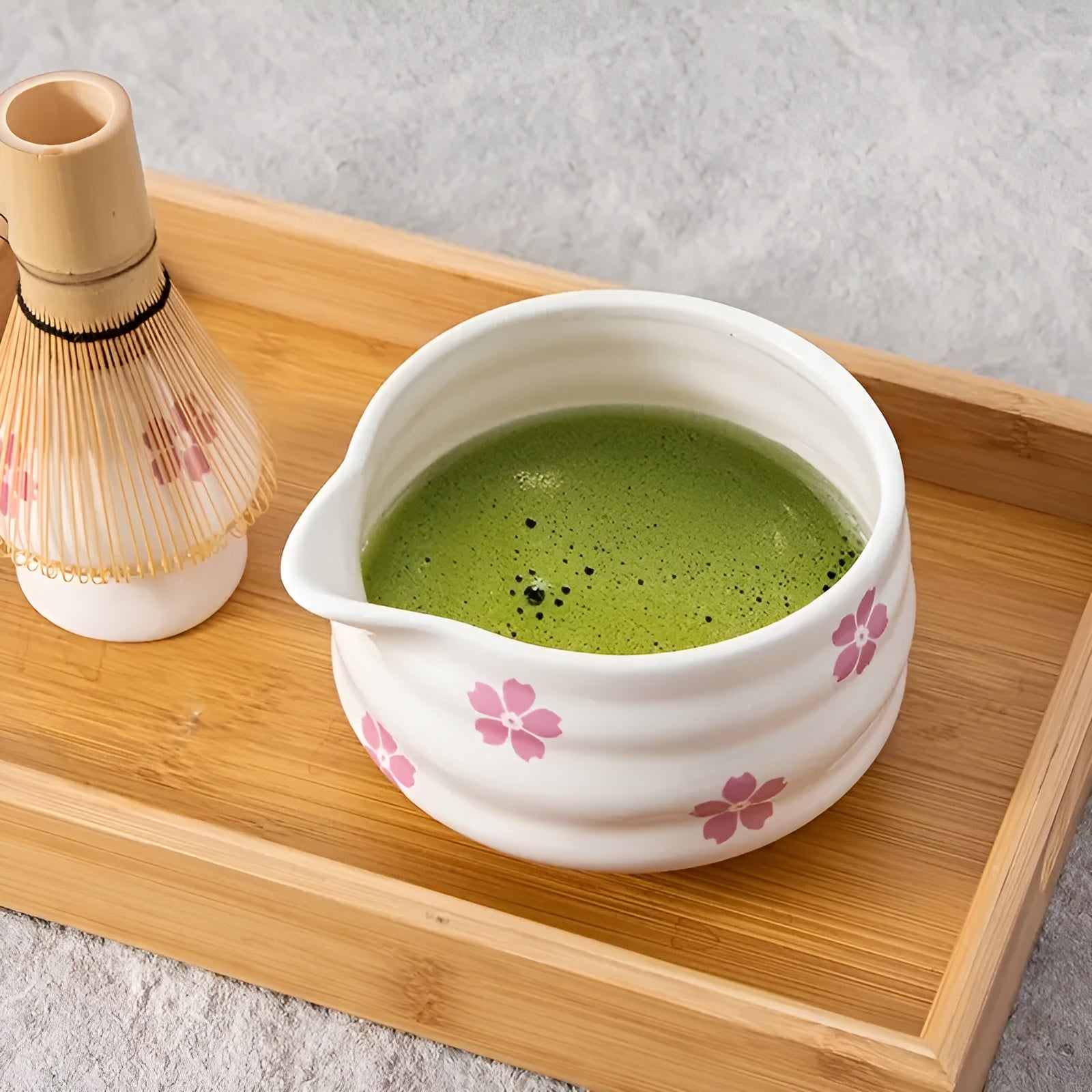 Matcha Sæt – Japansk Tesæt med Teskål, Bambuspisker og Si til Perfekt Te-oplevelse 3