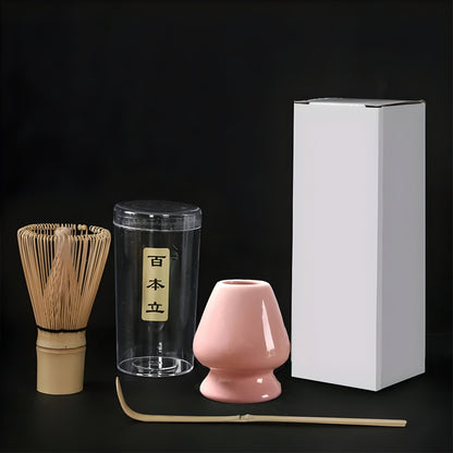 Matcha Værktøjssæt i Bambus – 3-delt Sæt til Perfekt Te-oplevelse 0