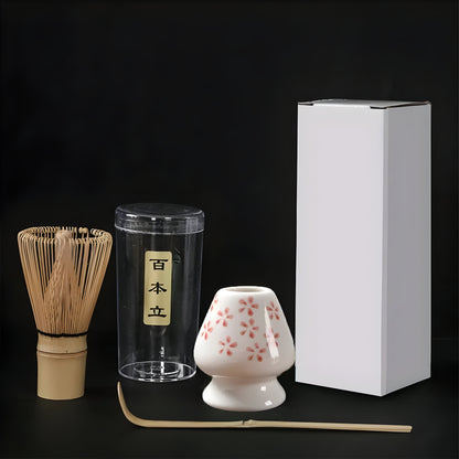 Matcha Værktøjssæt i Bambus – 3-delt Sæt til Perfekt Te-oplevelse 3