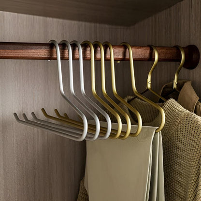Metal Bøjler – Holdbare og Pladsbesparende Tøjorganiseringsløsninger til Garderobe, Anti-Slip Design, 5 Stk. 2