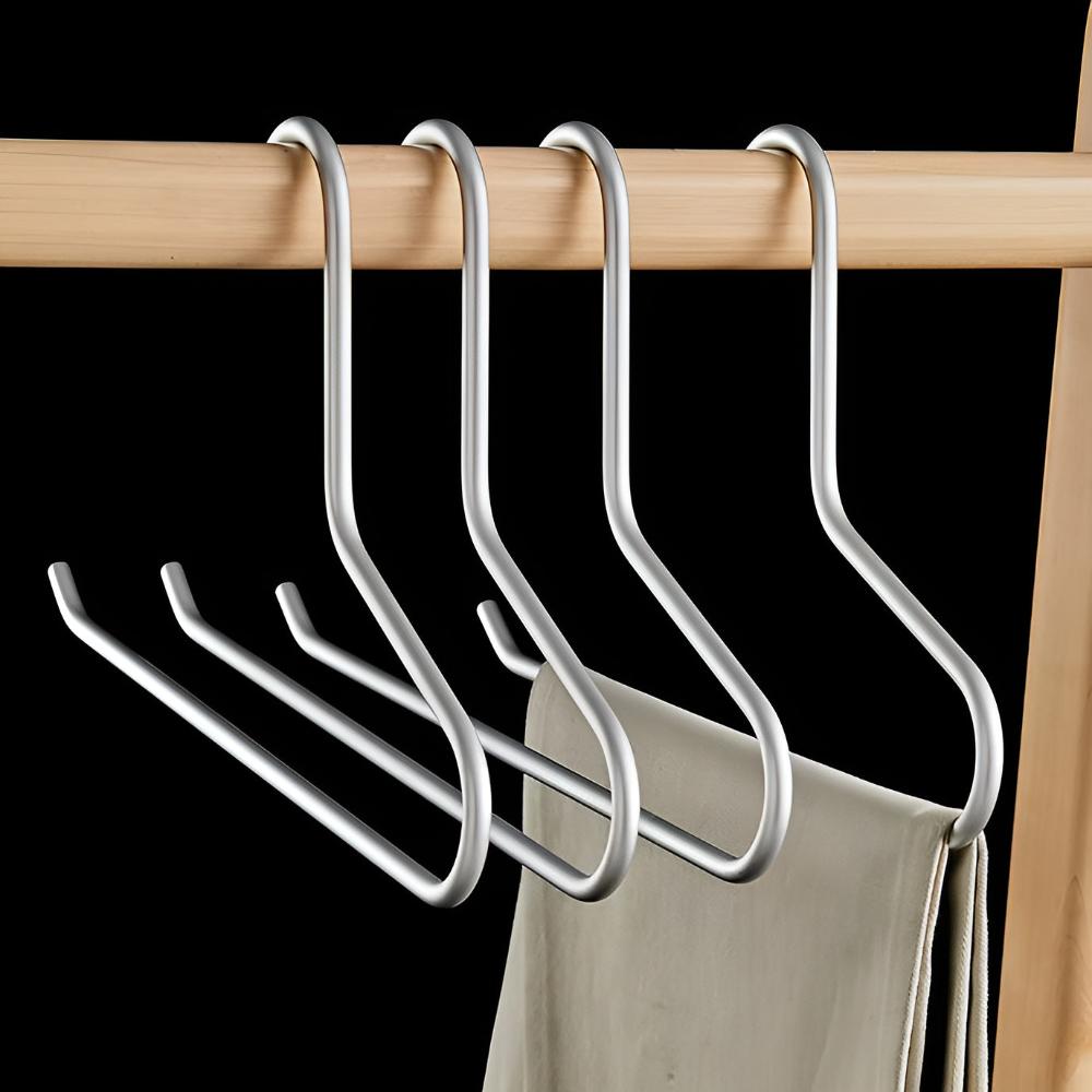 Metal Bøjler – Holdbare og Pladsbesparende Tøjorganiseringsløsninger til Garderobe, Anti-Slip Design, 5 Stk. 9