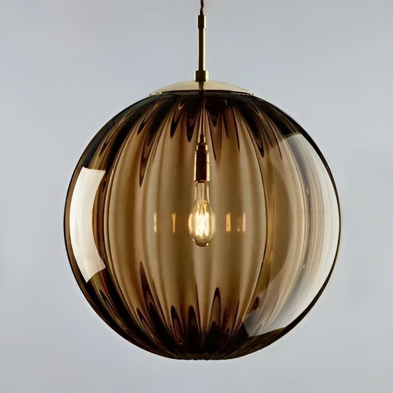Elegant Nordic LED Glass Dome Pendant Lamp