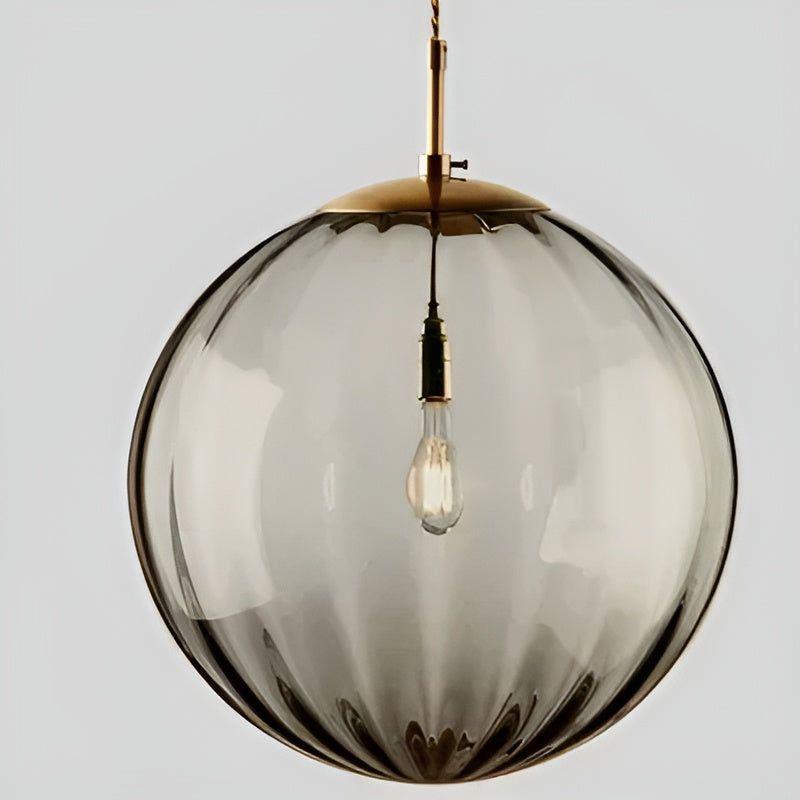 Elegant Nordic LED Glass Dome Pendant Lamp