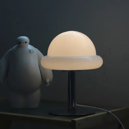 Moderne Bordlampe i Svampeform – LED Indendørs Belysning til Stilfuld Atmosfære og Kompakt Design 1