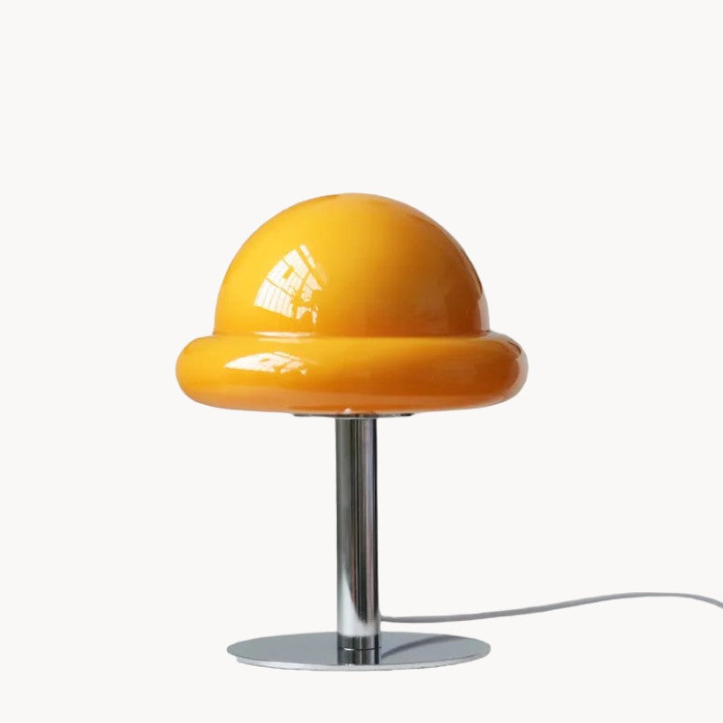 Moderne Bordlampe i Svampeform – LED Indendørs Belysning til Stilfuld Atmosfære og Kompakt Design 14